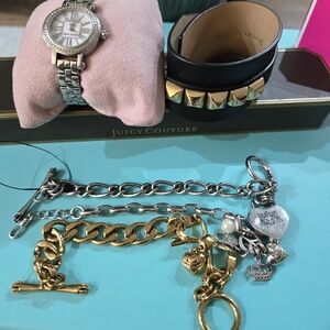 Juicy Couture Braclets And Watch Bundle